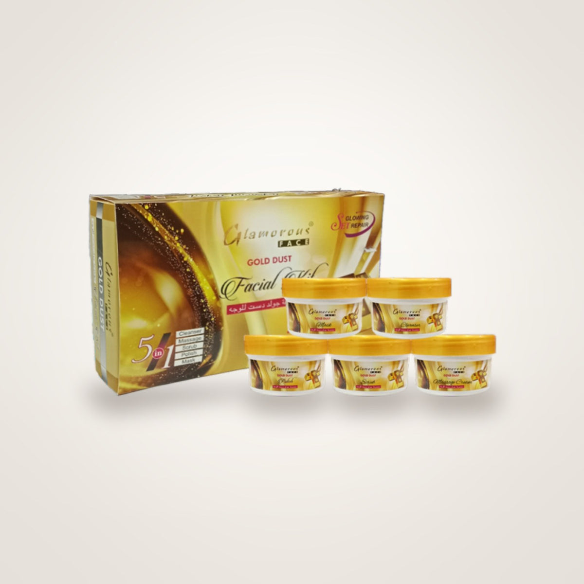 Glamorous Face 5 in 1 Gold Lust Facial Kit 500gm