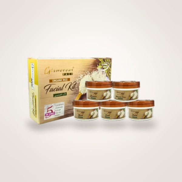 Glamorous Face 5 in 1 Organic Rice Facial Kit 500gm
