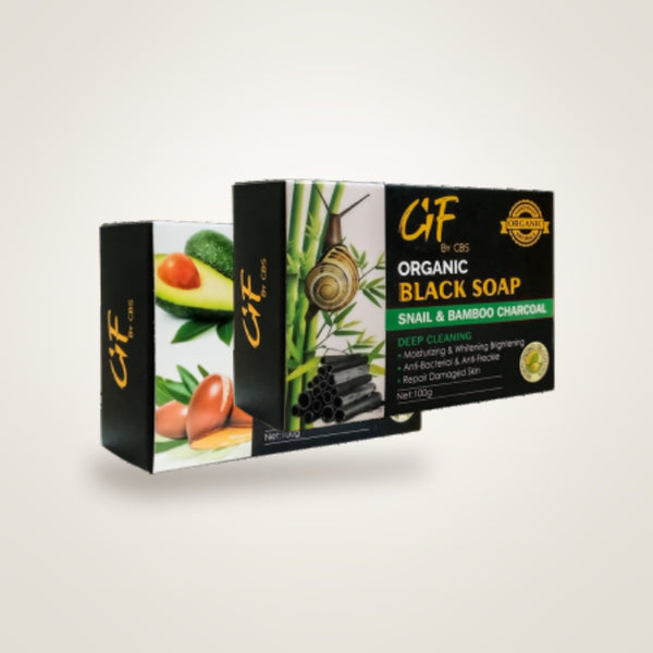 Glamorous Face Organic Black Soap - Snail / Charcoal