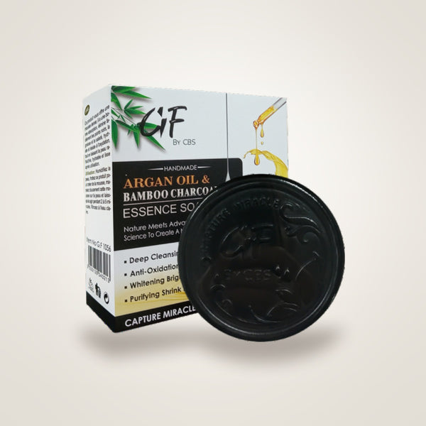 Glamorous Face Argan Oil & Bamboo Charcoal Essence Soap