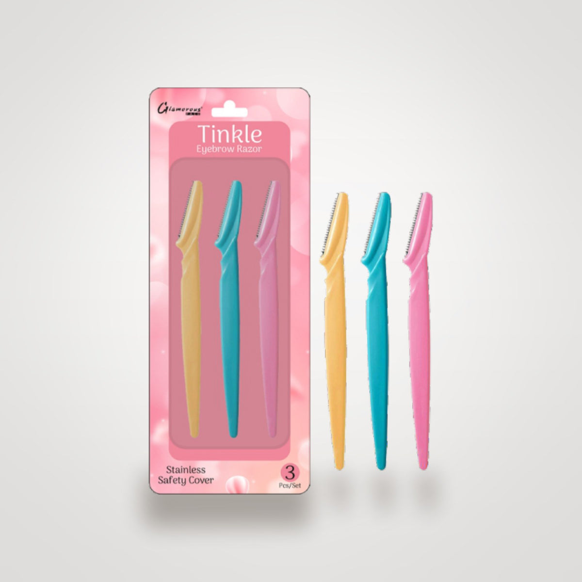 Glamorous Face 3 in 1 Tinkle Eyebrow Razor