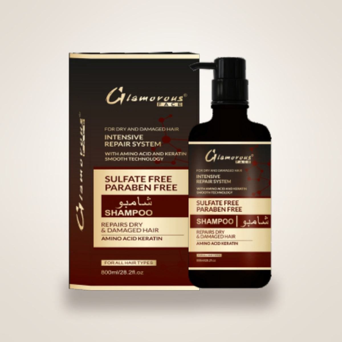 Glamorous Face Sulfate Free Paraben Free Shampoo 800ml