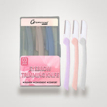 Glamorous Face Eyebrow Trimming Knife 3x1 (3 Colours)
