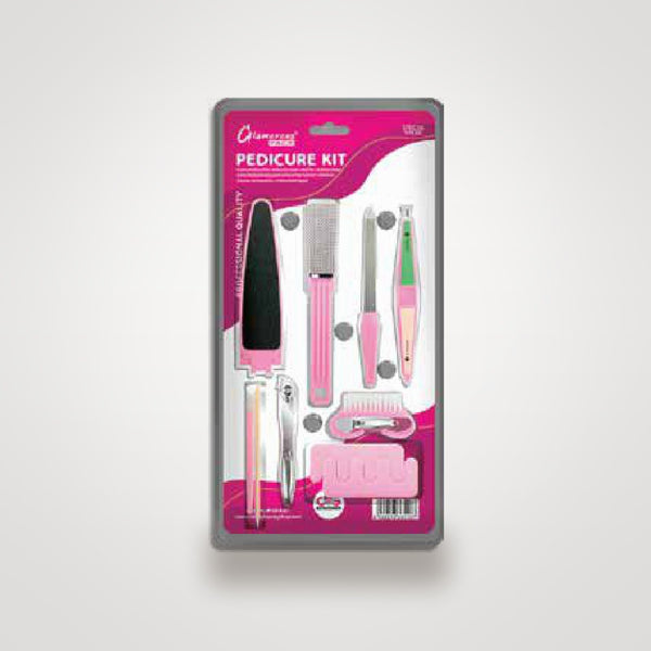 Glamorous Face Pedicure Set Card