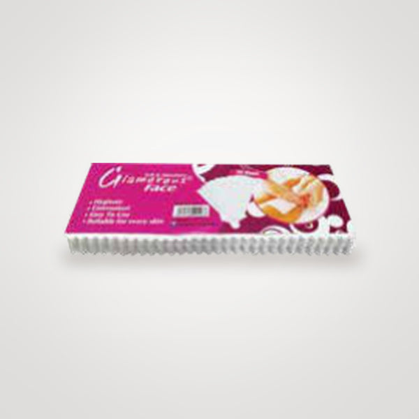 Glamorous Face Wax Cotton Strips Small