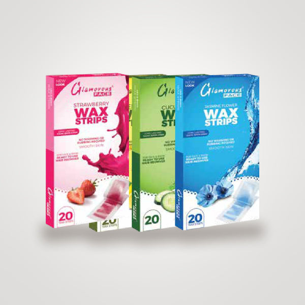 Glamorous Face Body Wax Strips (4 Flavours)